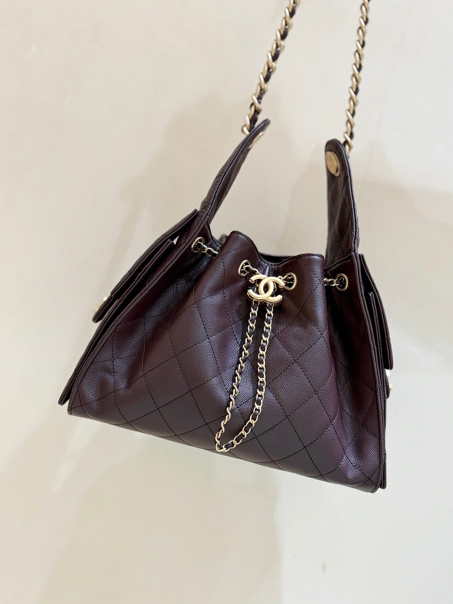 CC 26s Hobo Small Bag Chocolate Caviar GHW (Best Version)