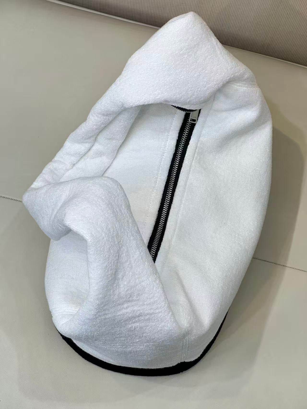 CC 2026 Beach Bag White Black Cotton (Bag+Small Bag+Towel)