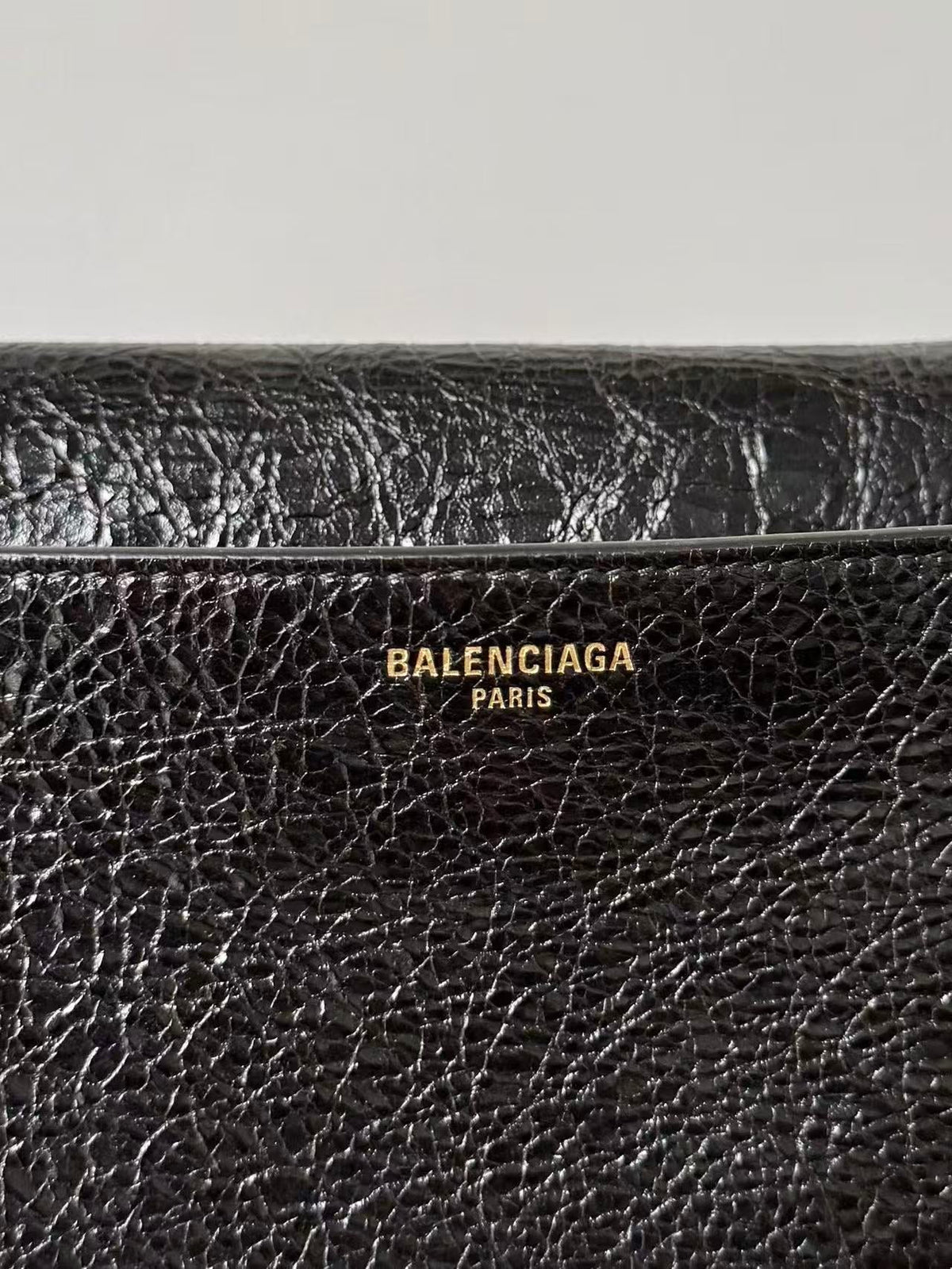 Clicca Shoulder Bag Medium Black Arena Lambskin