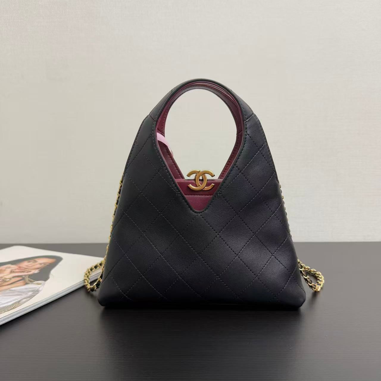 Chanel 2026 Shopping Bag Black Calfskin