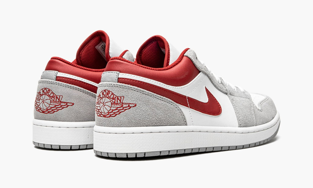 AIR JORDAN 1 LOW SE White / Grey / Red Sneakers - Vintage Inspired
