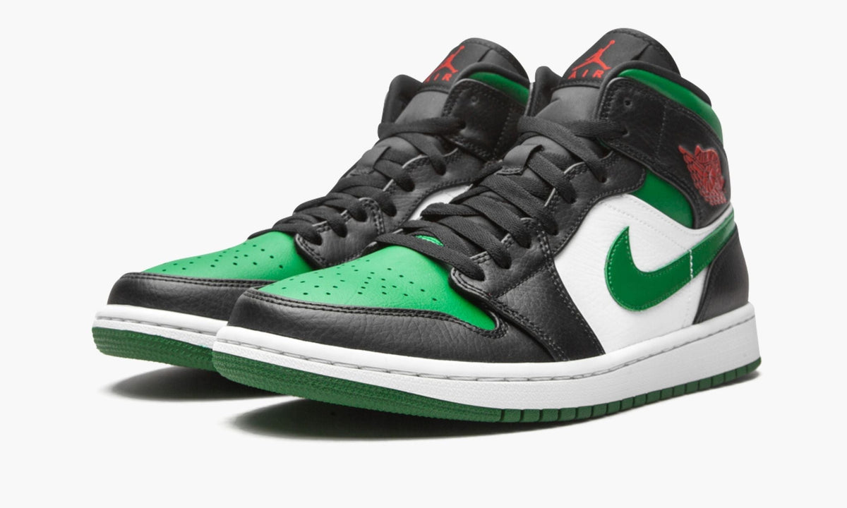 Air Jordan 1 Mid “Green Toe” Sneakers - Fresh Drop | On-Feet Fire