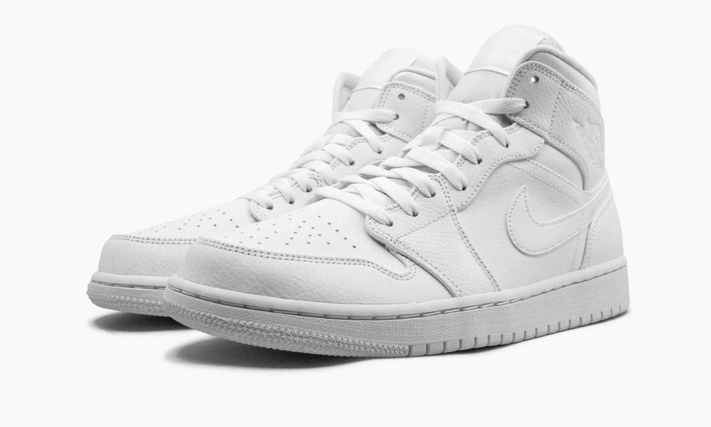 Air Jordan 1 Mid “Triple White” Sneakers - Pro-Level | Silhouette King