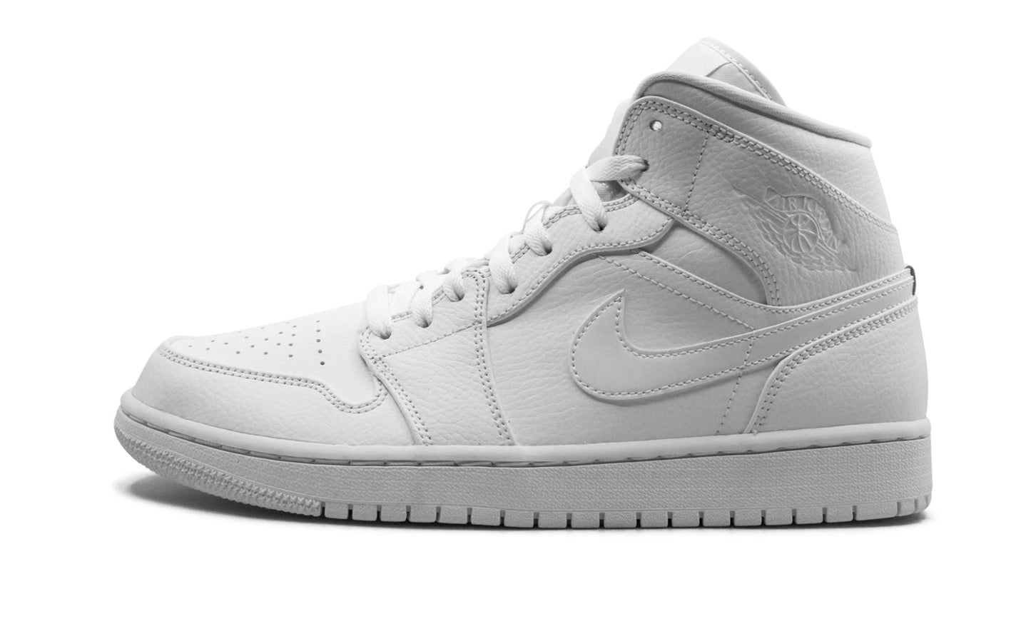 Air Jordan 1 Mid “Triple White” Sneakers - Pro-Level | Silhouette King