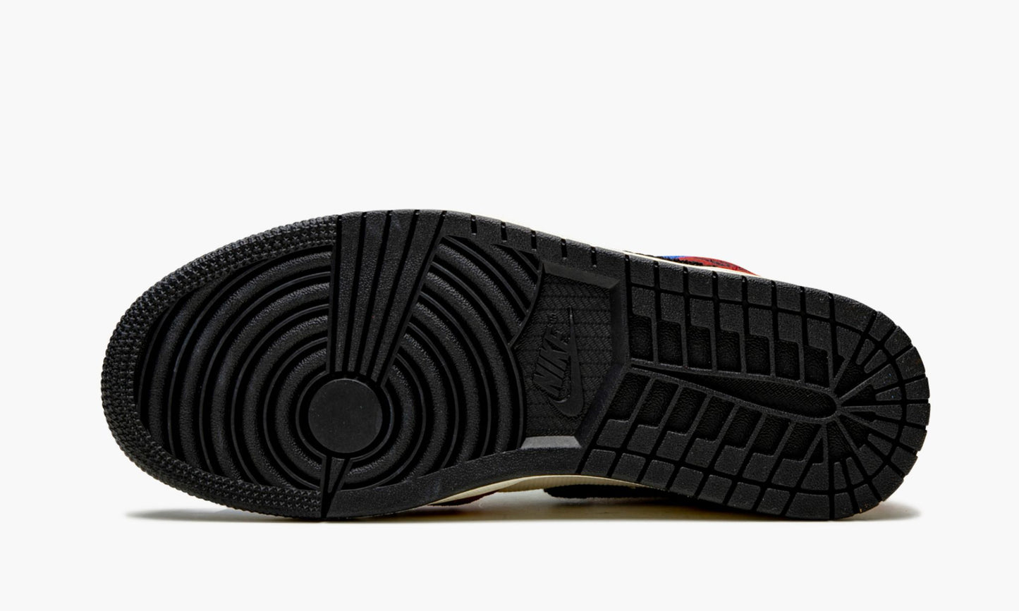 Air Jordan 1 Mid Blue The Great Sneakers - Court Icon | Silhouette King