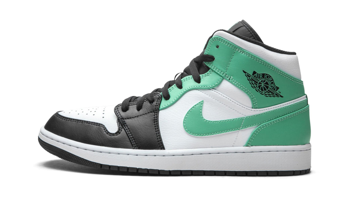 Air Jordan 1 Mid Island Green Sneakers - Cushioned Stride