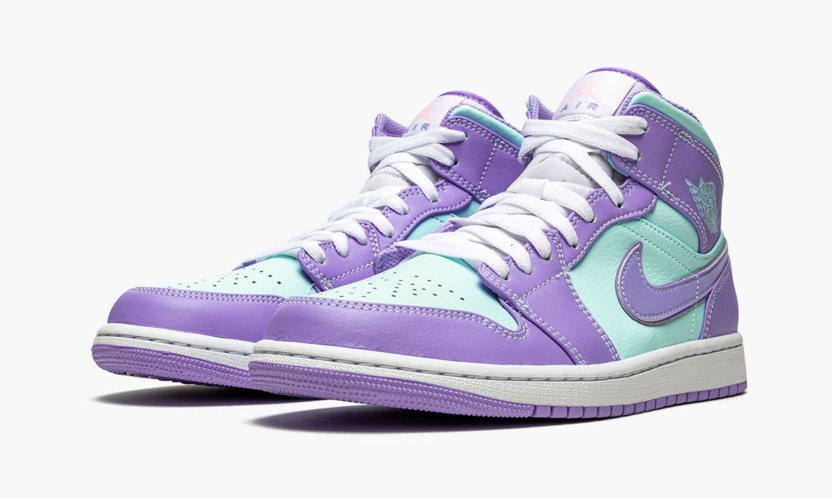Air Jordan 1 Mid Purple Pulse / Glacier Blue Sneakers - Archive Edition