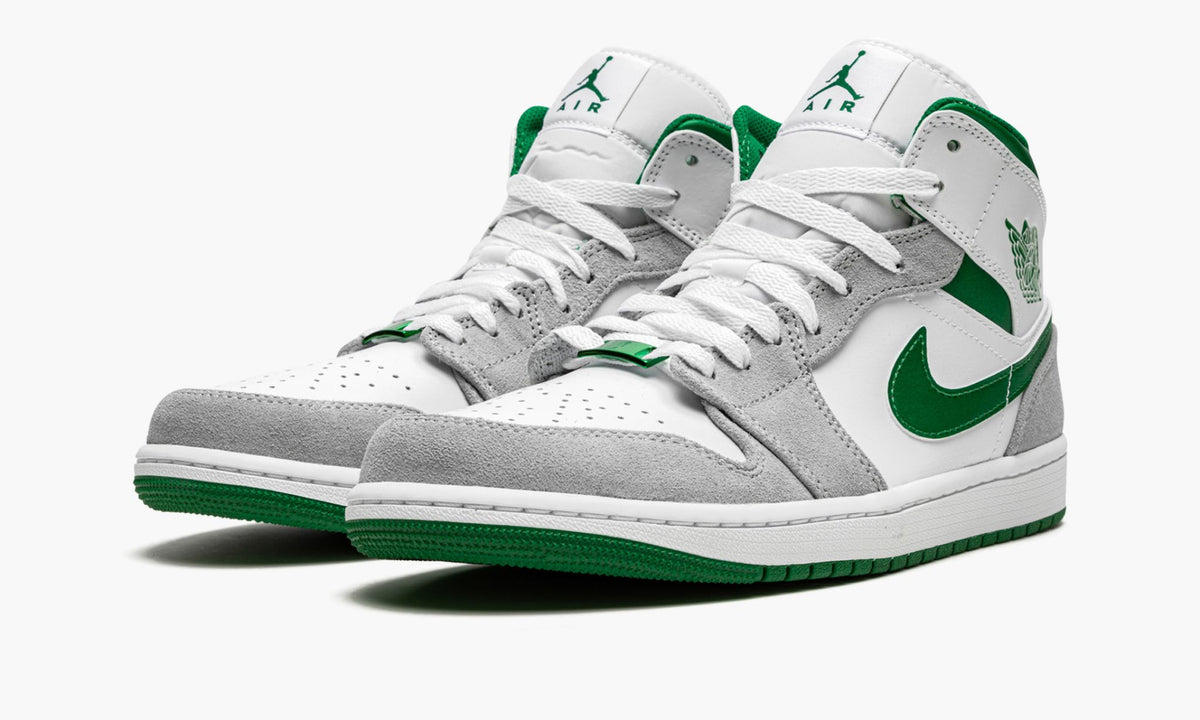Air Jordan 1 MID SE “Grey / Pine Green / White” Sneakers - Elite Edition