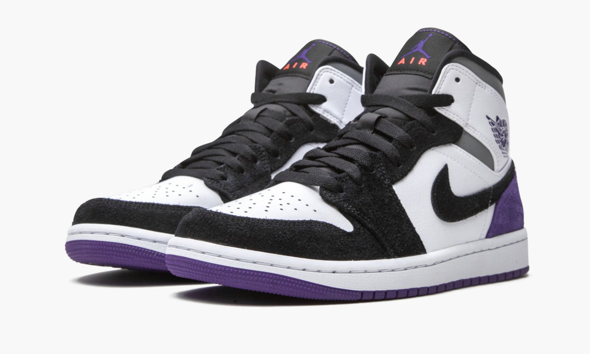 Air Jordan 1 Mid SE Court Purple Suede Sneakers - Pro-Level