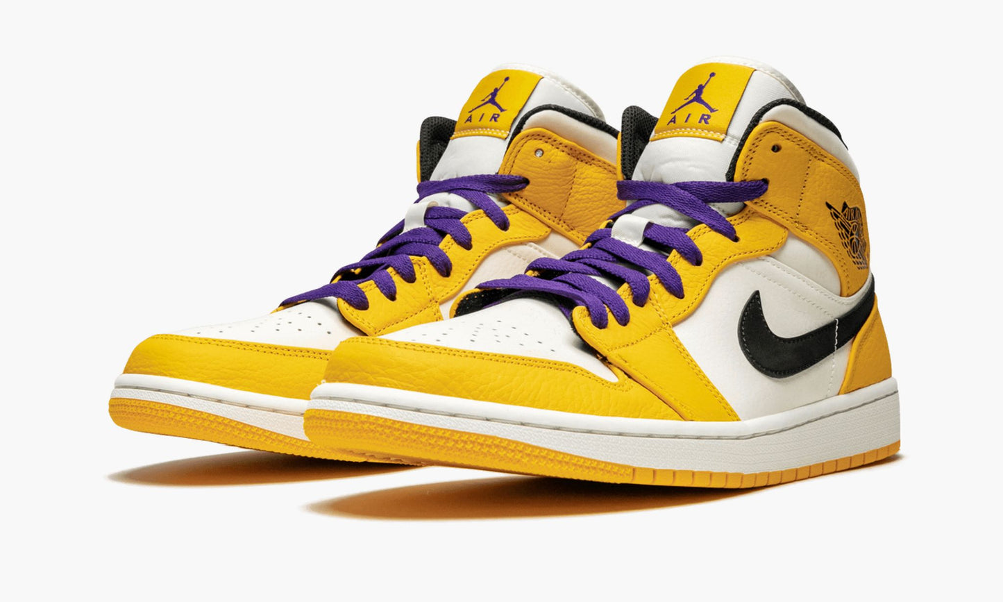 Air Jordan 1 Mid SE Lakers Sneakers - Signature Series | Silhouette King