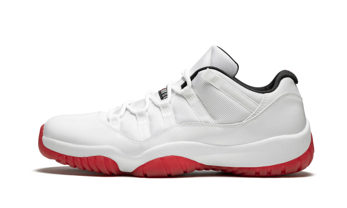 Air Jordan 11 Retro Low “White/Varsity Red” Sneakers - Streetwear Essential