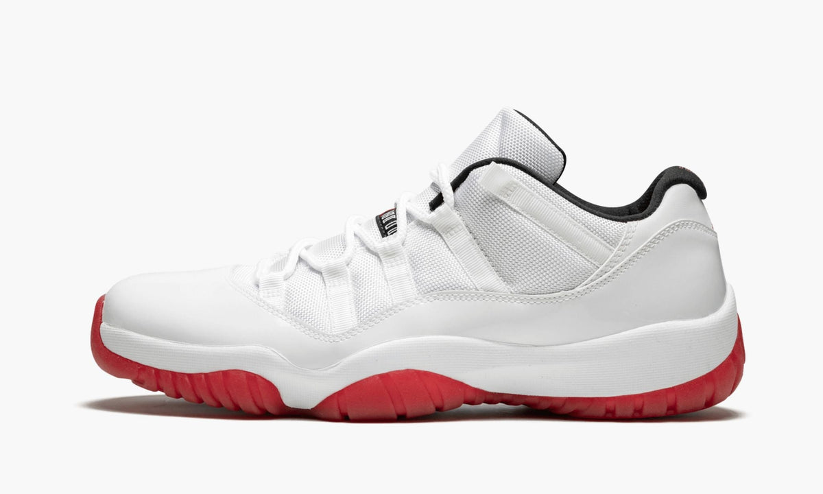 Air Jordan 11 Retro Low “White/Varsity Red” Sneakers - Streetwear Essential