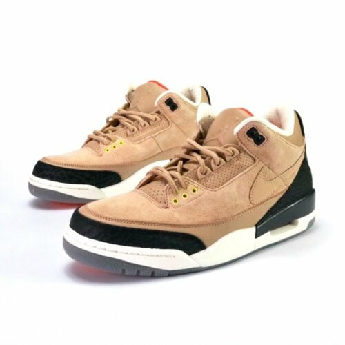 Air Jordan 3 JTH Bio Beige Suede Sneakers - Hall of Fame