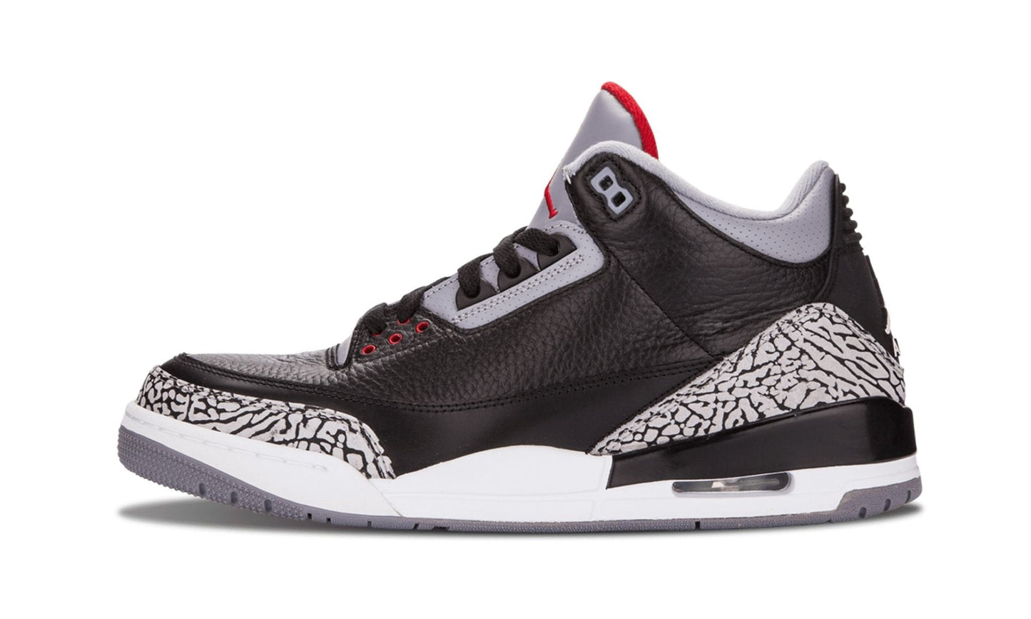 Air Jordan 3 Retro Black Cement Sneakers - Style Staple