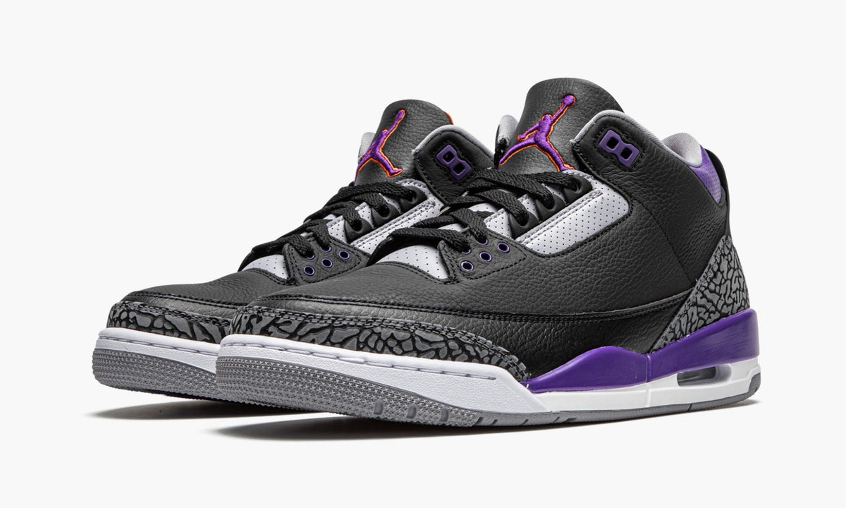 Air Jordan 3 Retro Court Purple Sneakers - Archive Edition
