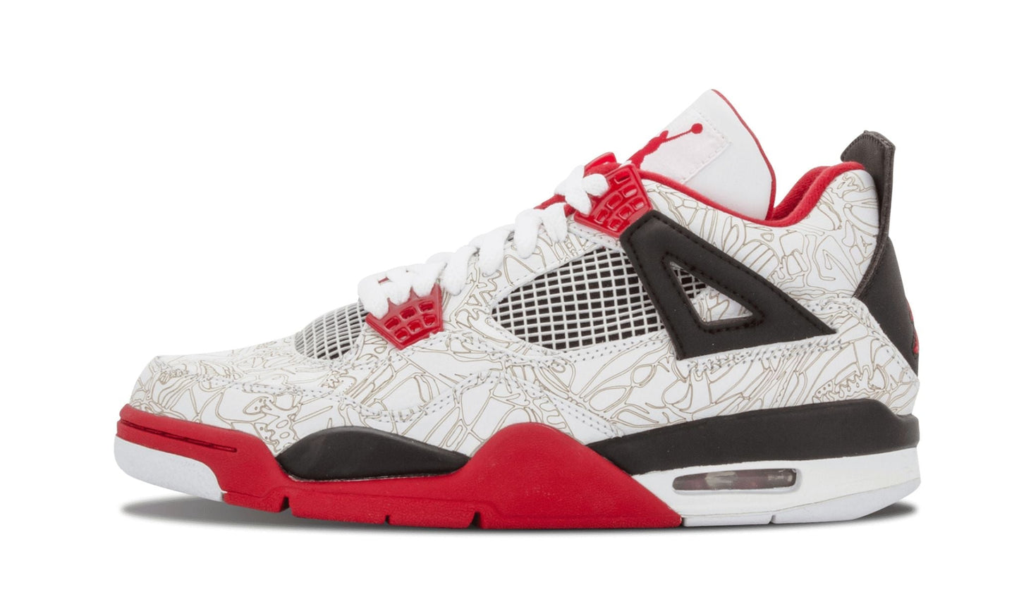 Air Jordan 4 Retro “Laser” Sneakers - Authentic | Designer Kicks