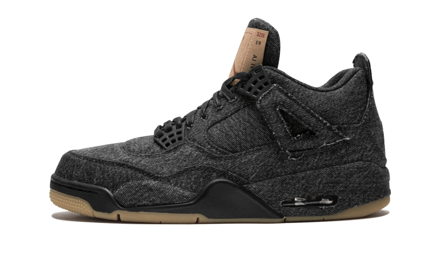 Air Jordan 4 Retro Levis NRG Black Levis Sneakers - Fresh Drop