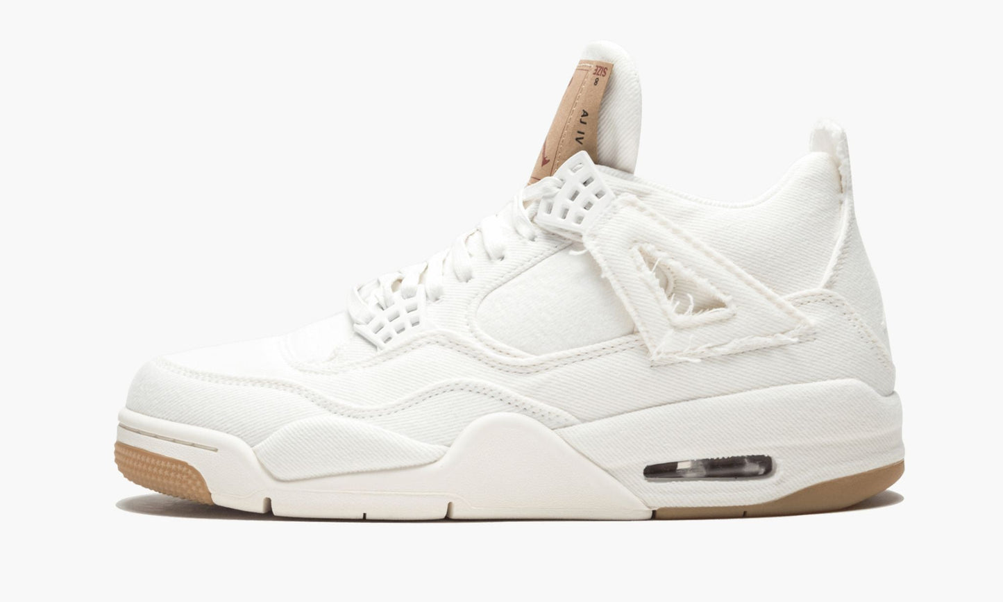Air Jordan 4 Retro Levis NRG White Denim Sneakers - Performance Runner