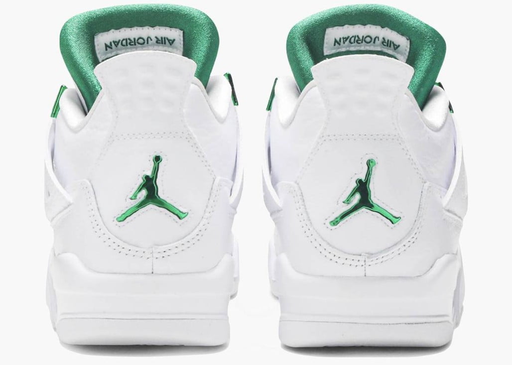 Air Jordan 4 Retro Metallic Green Sneakers - Heritage Edition