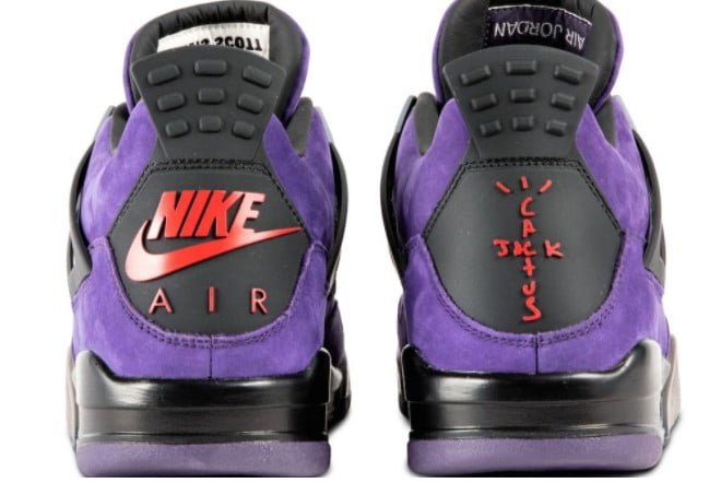 Air Jordan 4 Retro TraviScots Purple CI1184 Sneakers - Cushioned Stride