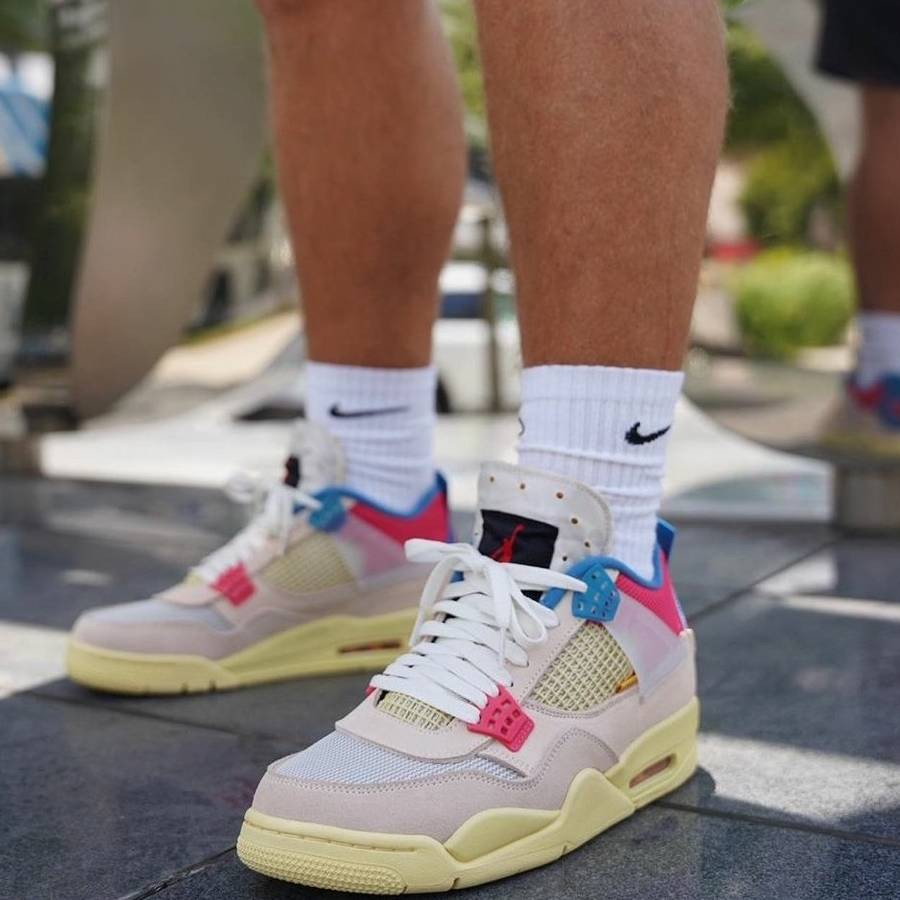 Air Jordan 4 Retro Union Guava Ice Sneakers - Basketball Legend