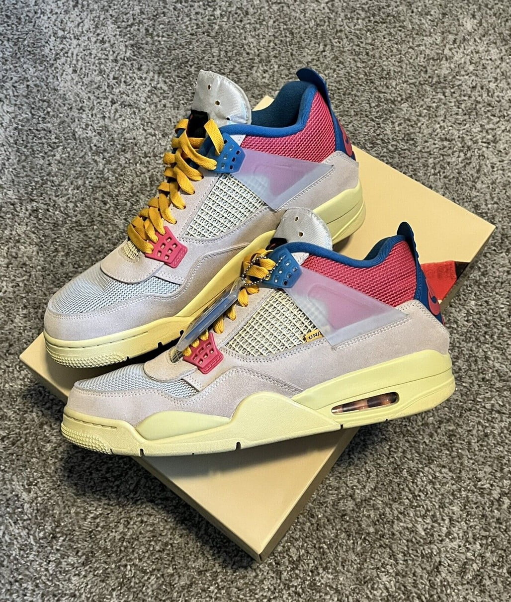 Air Jordan 4 Retro Union Guava Ice Sneakers - Performance Runner