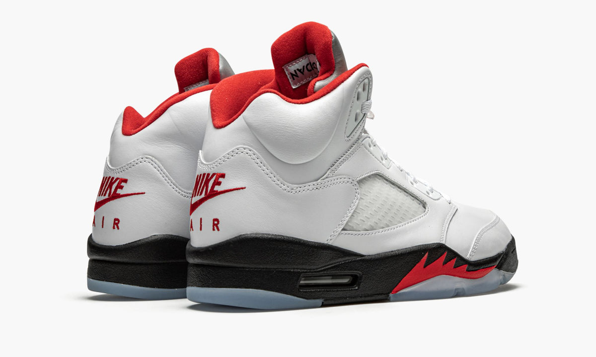 Air Jordan 5 Retro Fire Red Silver Tongue 2020 Sneakers - Pro-Level