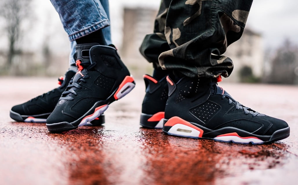 Air Jordan 6 Retro GS Infrared 2019 Sneakers - Vintage Inspired