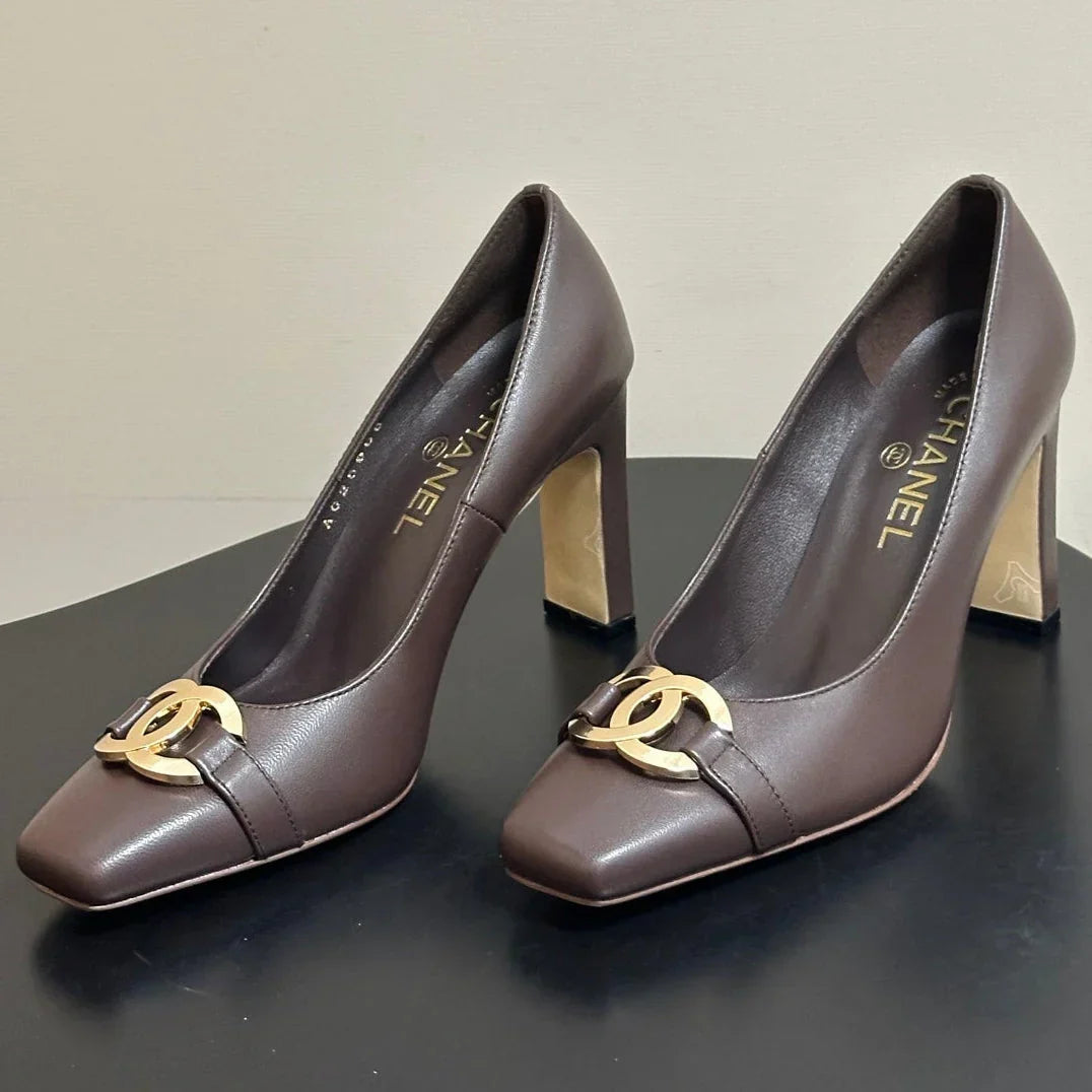 Chanel 2026 Chunky High Heels Leather Sheepskin 834665