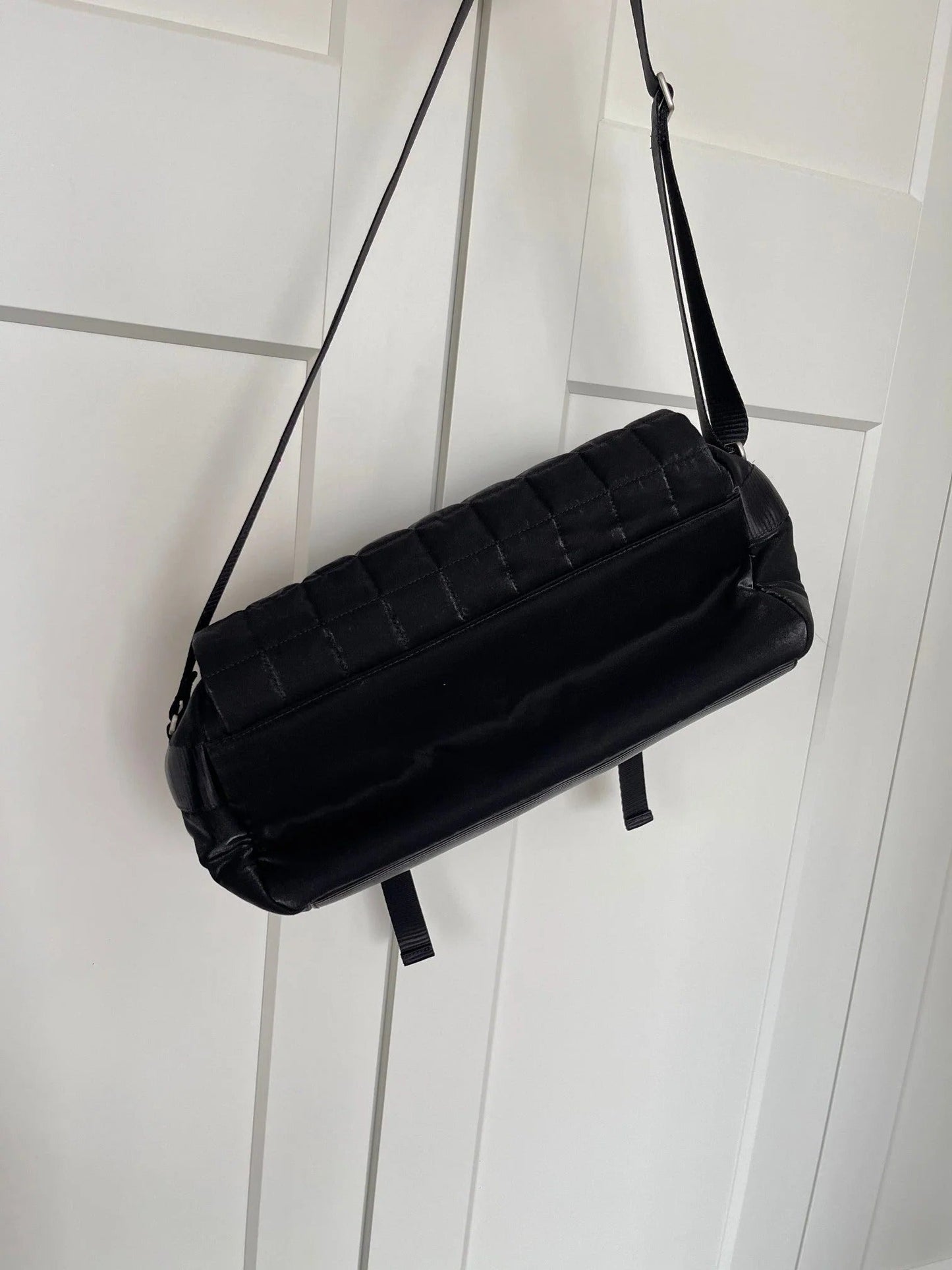 Chanel 2026 Vintage Sport Dynamite Bag 37cm Black Nylon Fabric