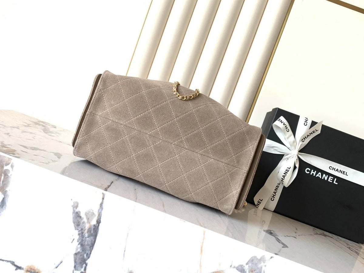 Chanel 2026 Hobo Bag 22cm And 30cm Suede Leather