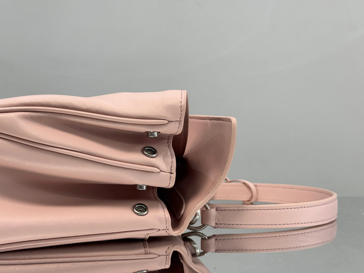Balenciaga Small Bag 29 Light Pink Calfskin Sliver Hardware