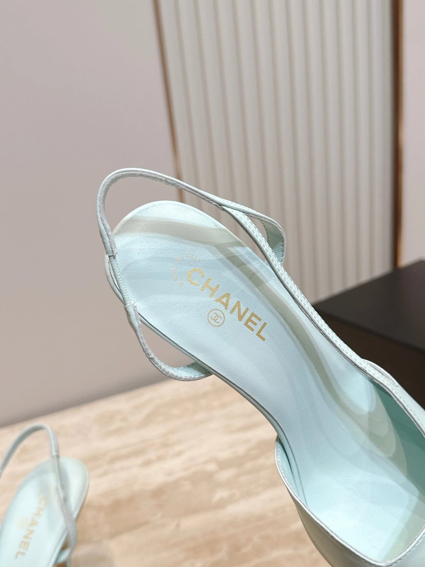 Channel 2026 Slingback 90mm Fabric Calfskin 898949