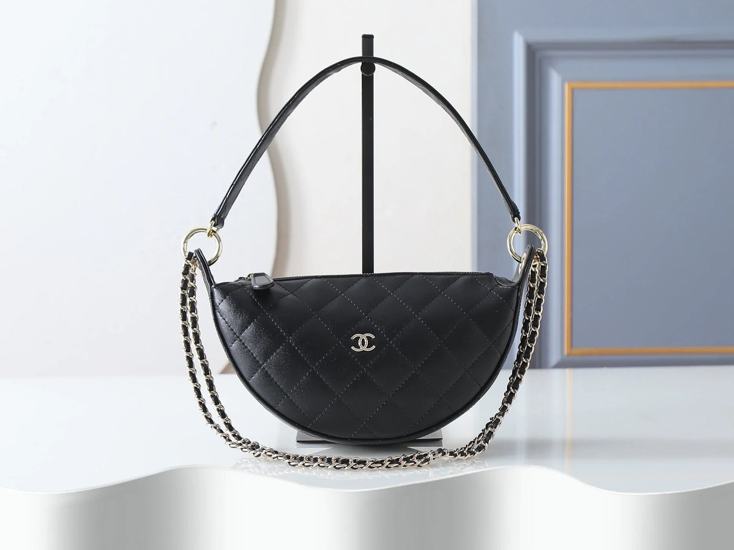Chanel 2026 Chain Clutch 22cm Demin And Calfskin