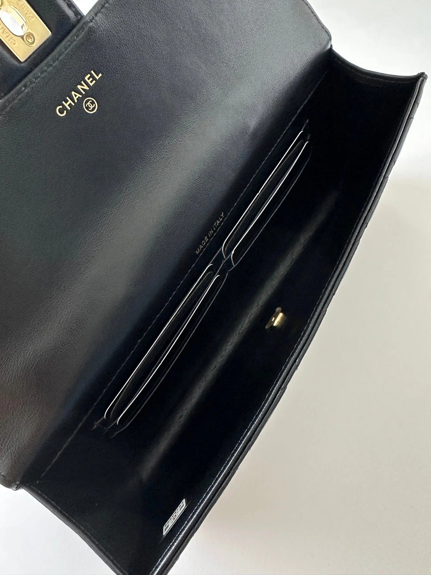 Chanel 2026 Long Top Handle Clutch 25cm Lambskin