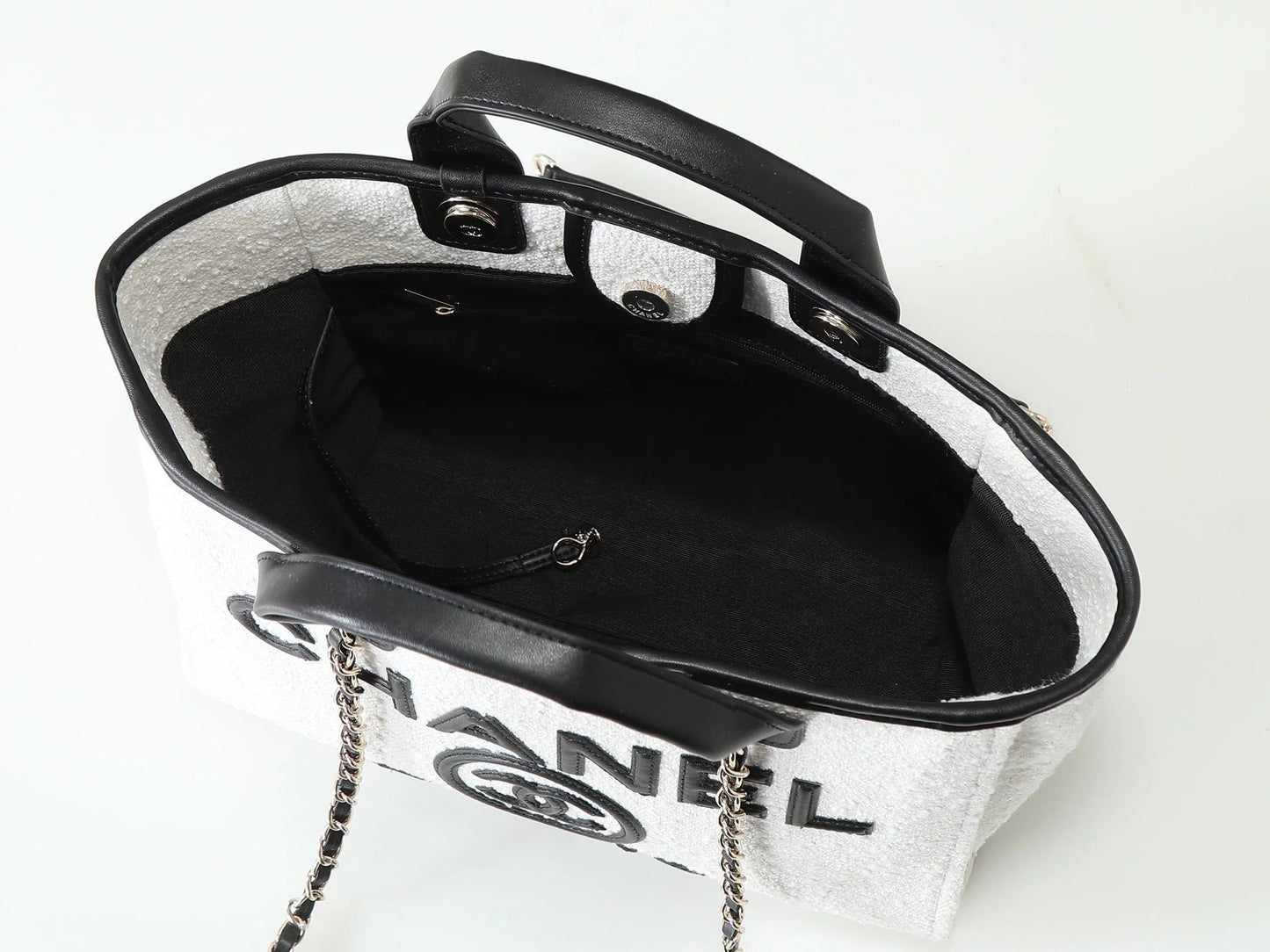 Chanel 2026 Large Deauville Shopping Tote 39cm Canvas Leather
