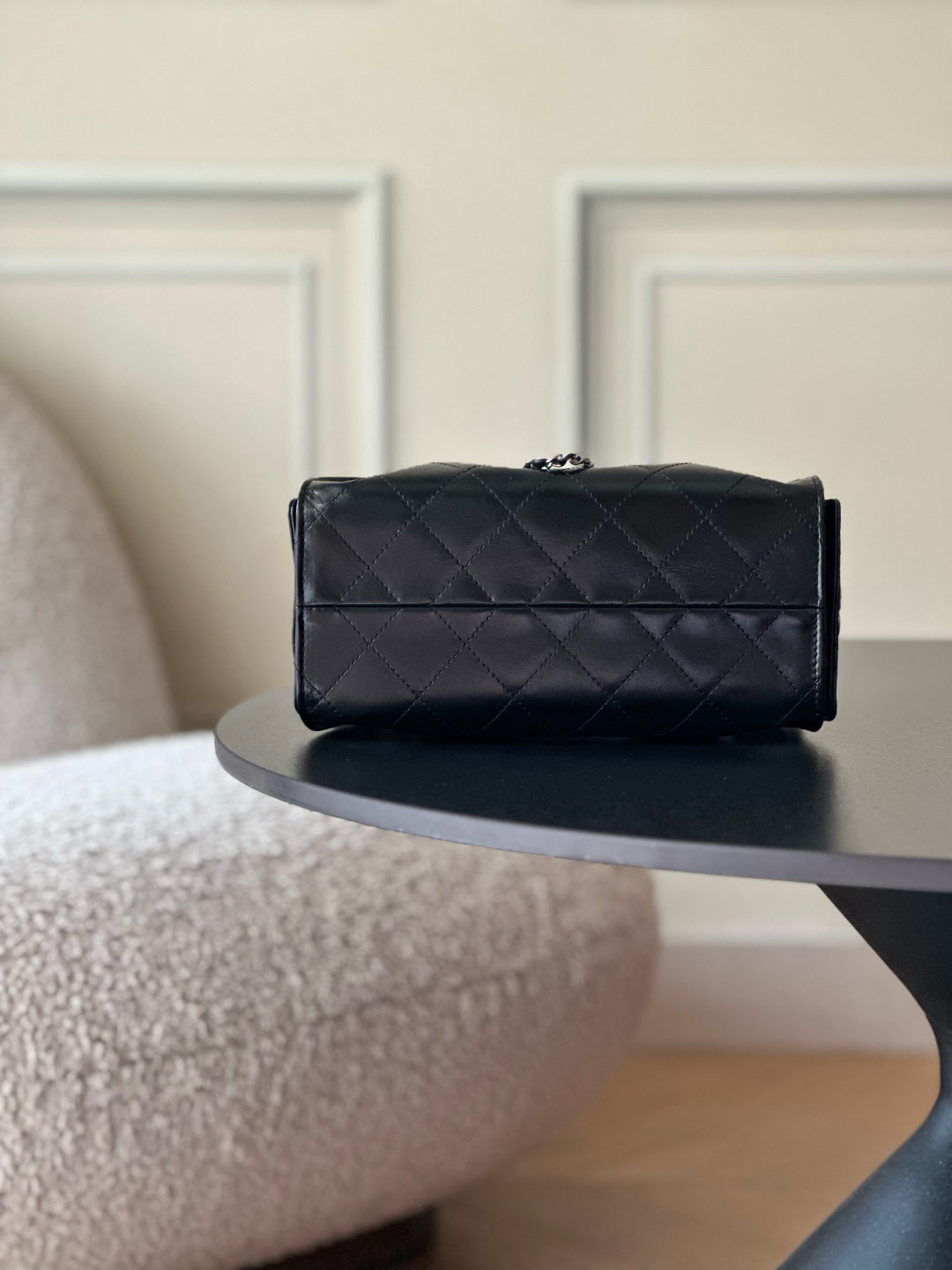 CC 26c Hobo Bag 22cm Black Lambskin SHW