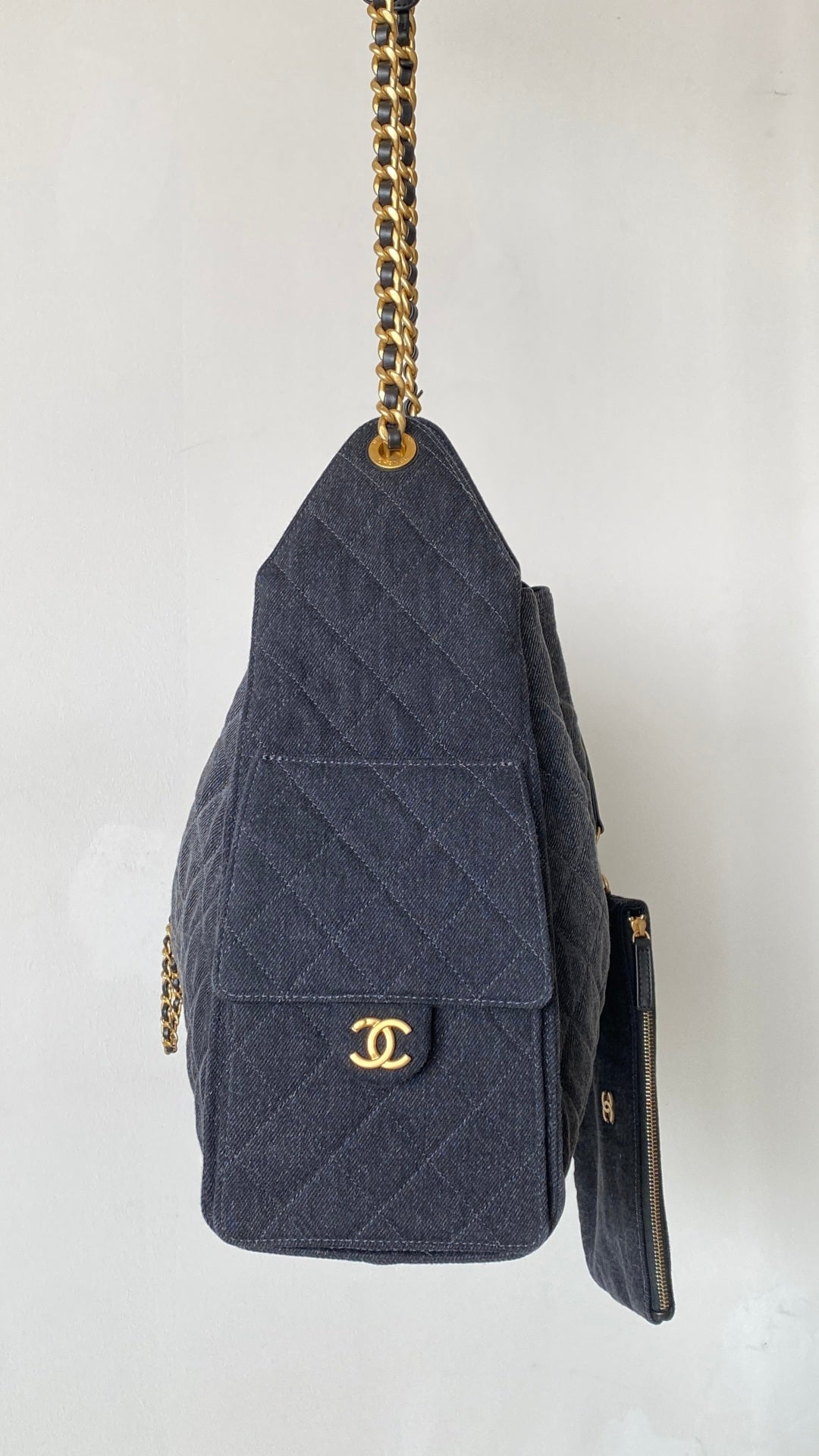 CC 26S Hobo Bags 40cm Dark Blue Denim