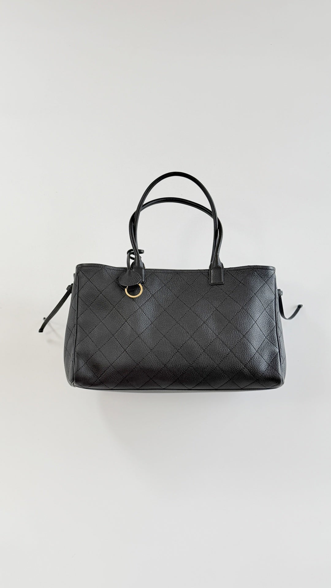 Chanel 2026 Large Shopping Bag 38cm Black Leather