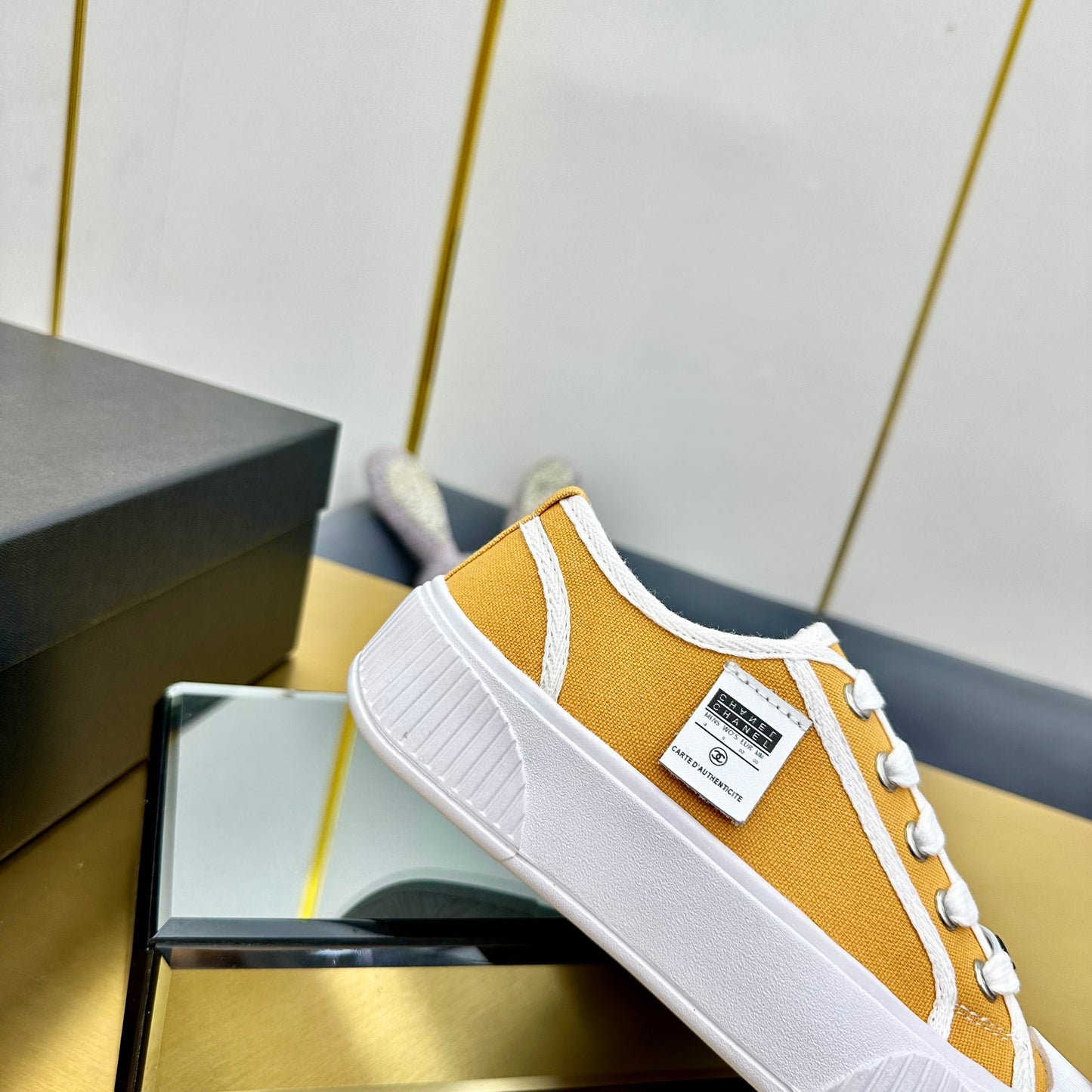 CC 26s Platform Sneakers Orange Canvas 832621