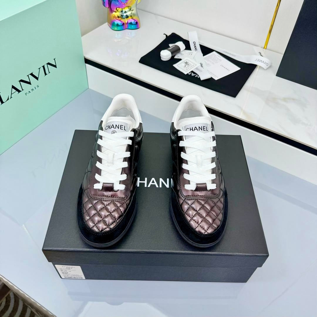 CC 25 Trainers Black & Purple Cowhide 413832