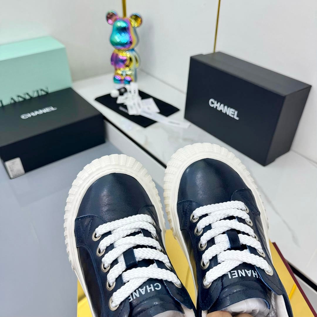 CC 25C Panda Sneakers Black White Sheepskin Mesh 413850