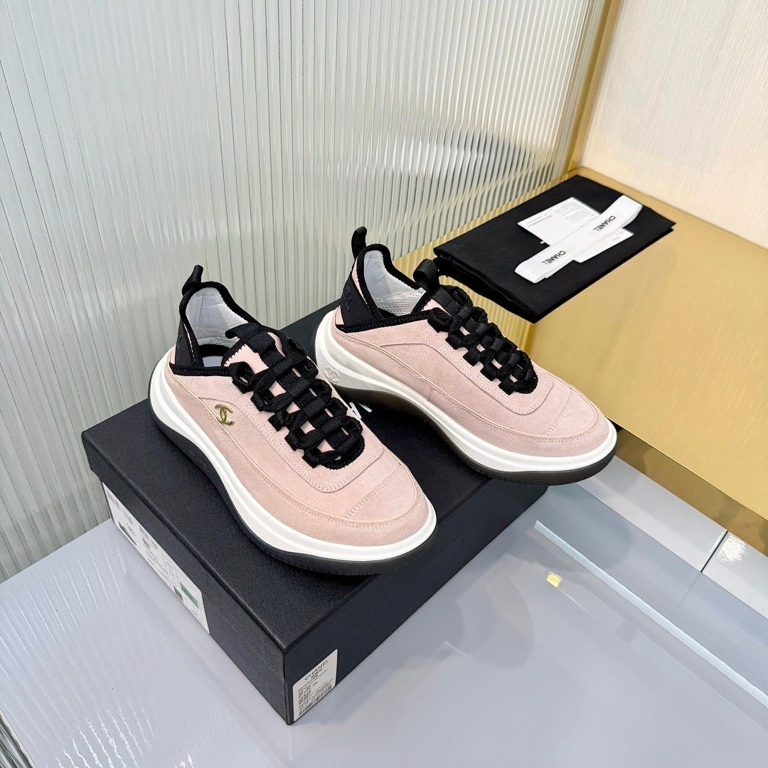 CC 26s Casual Sneakers Light Pink Suede 928038