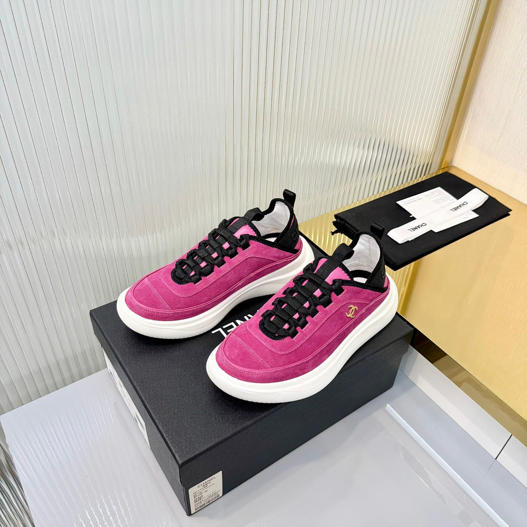 CC 26s Casual Sneakers Hot Pink Suede 928040