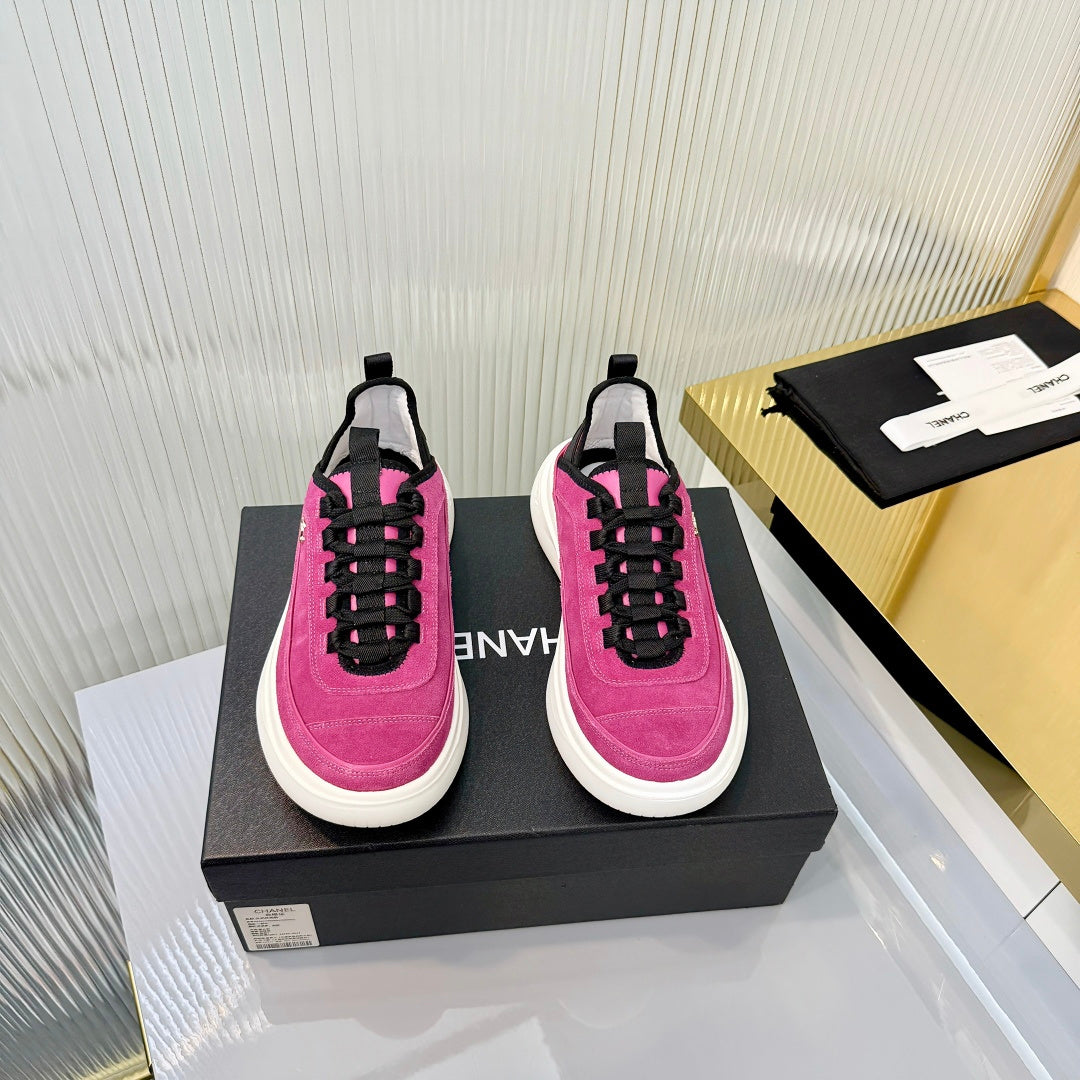 CC 26s Casual Sneakers Hot Pink Suede 928040