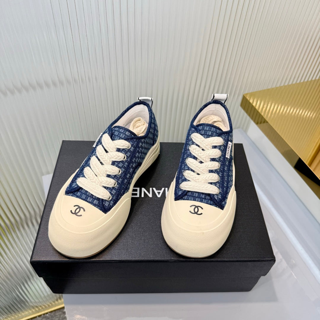 CC 26s Biscuit Shoes Blue White Sheepskin Denim 927708