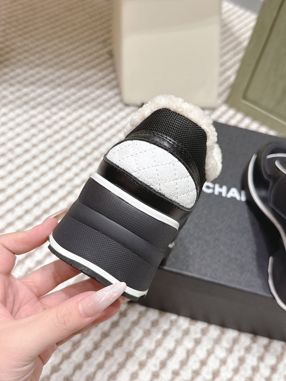 CC 26s Sneakers In Black Synthetic Fabric And Suede Calfskin