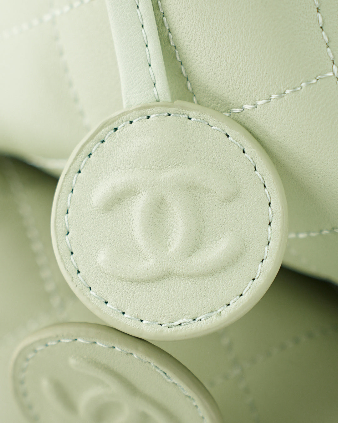 Chanel 2026 Lucky Bag 22cm Light Sage Green Sheepskin