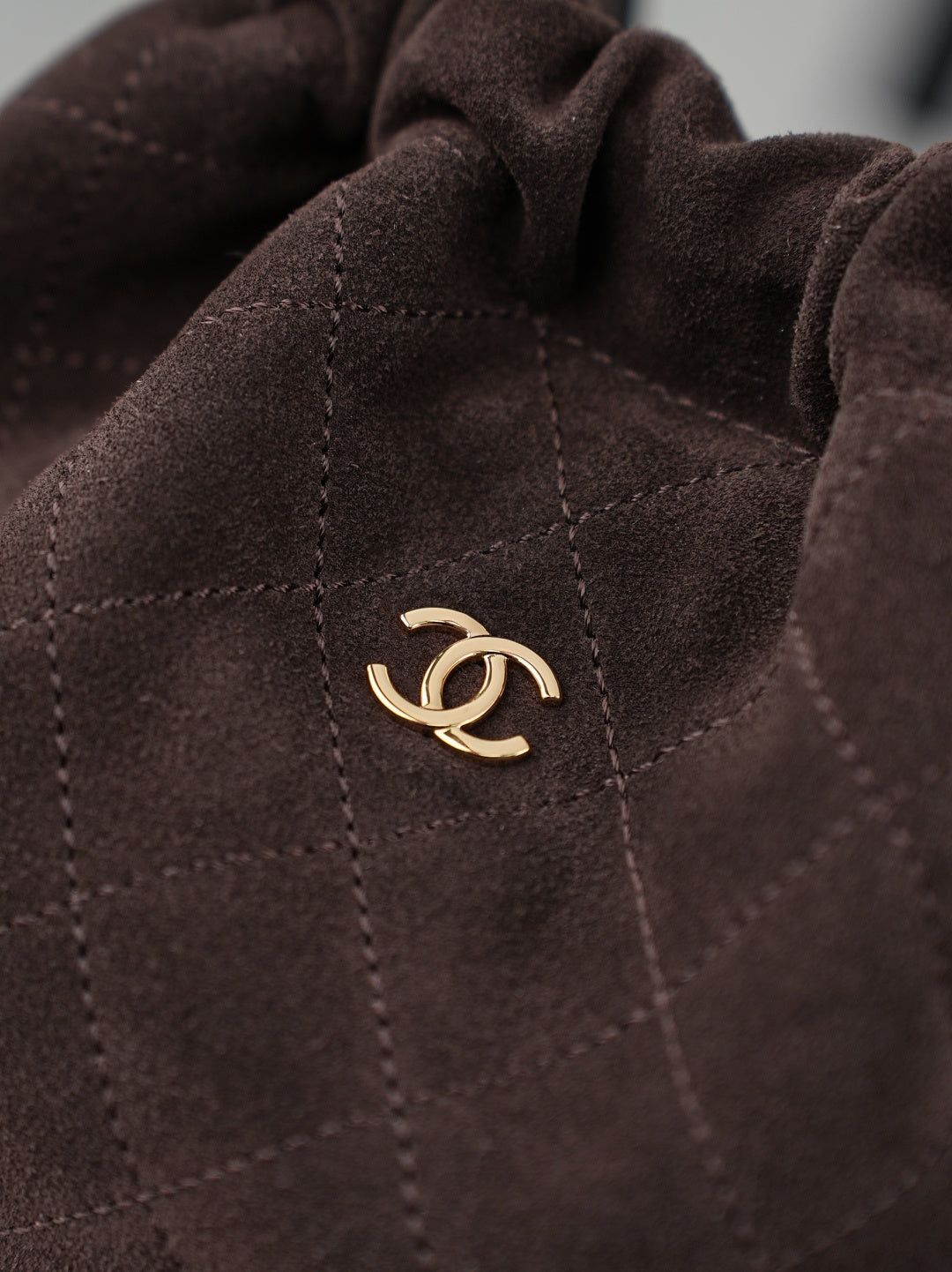 Chanel 2026 Lucky Bag 22cm Coffee Suede