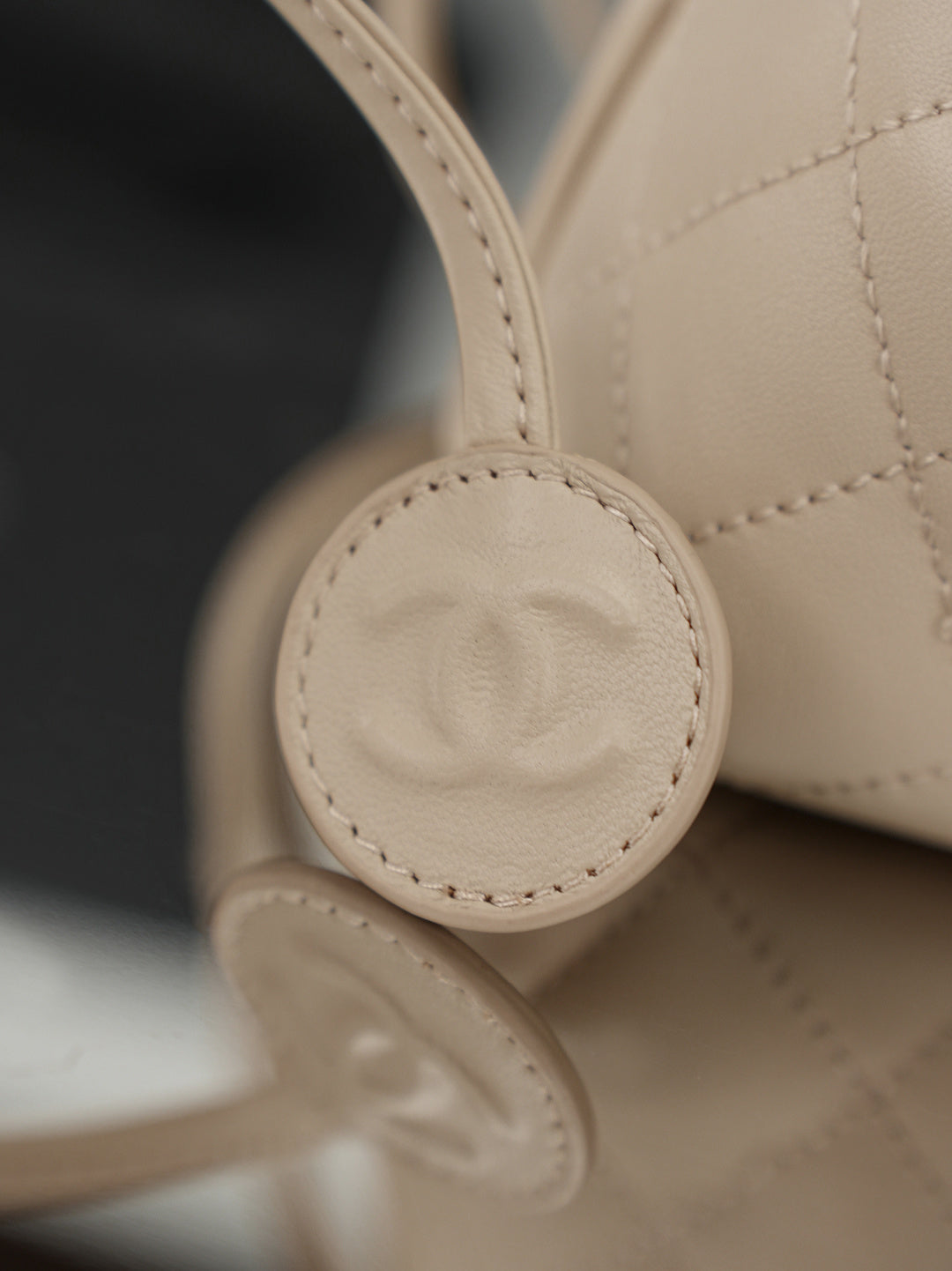 Chanel 2026 Lucky Bag 22cm Beige Sheepskin